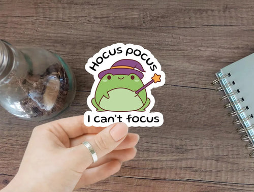 2 pack of Funny ADHD Sticker Hocus Pocus I Cant Focus