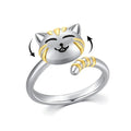 Cute Cat Adjustable Fidget Ring