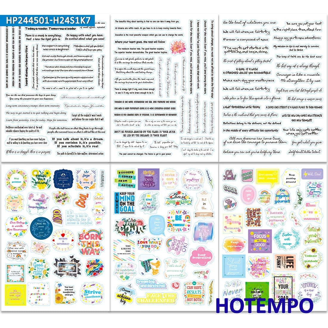 Epic 1,700 Pieces Of Motivational Time Planning Stickers