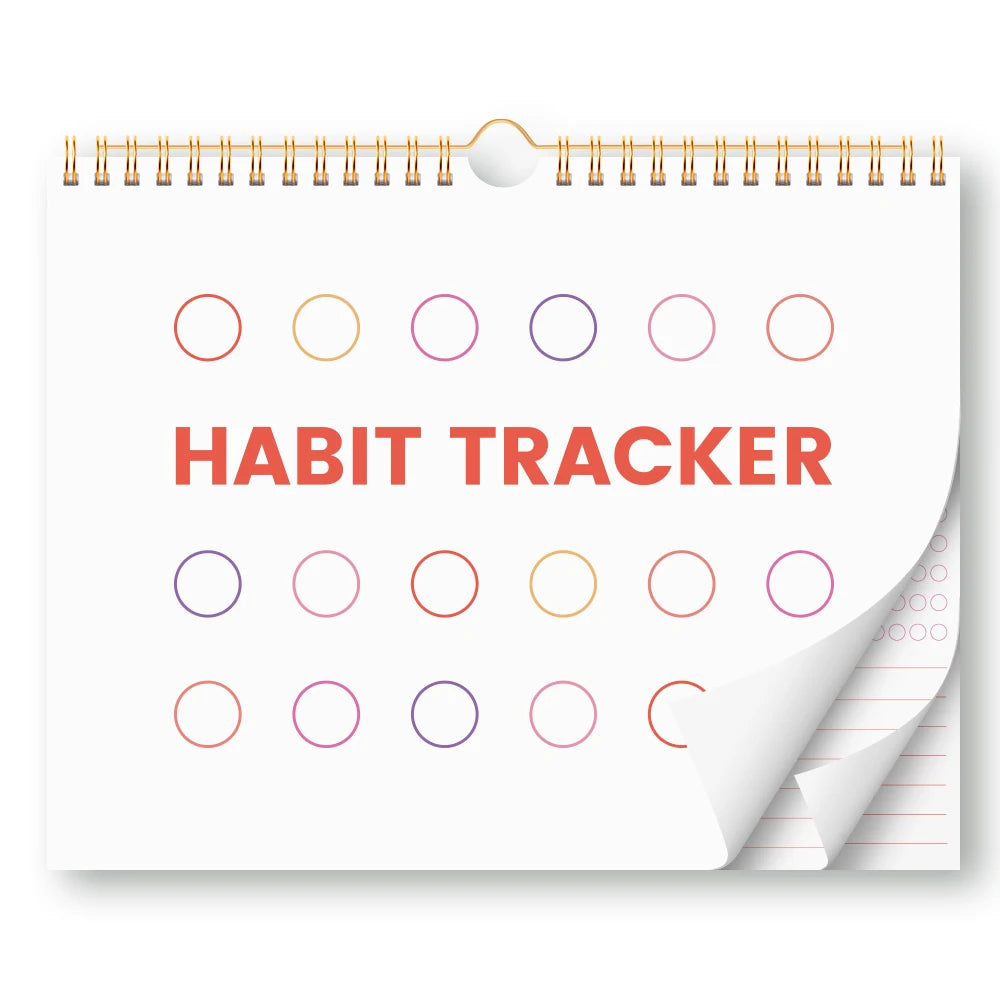 Habit Tracker Notebook With Checklists & Notes Pages