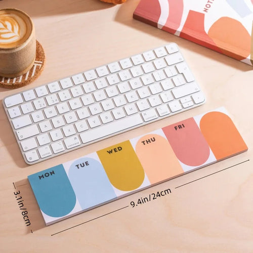 50 Sheet Tear-Off Planner, Rainbow-Colored To Do List, Goal Setting & Task Management for Desk,Home Office & School Supplies,1pc