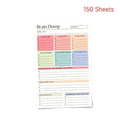 Colourful Planner For Task Management Notebook 150 Pages ADHD Workbook Daily Checklist Project Planner For Adults Te