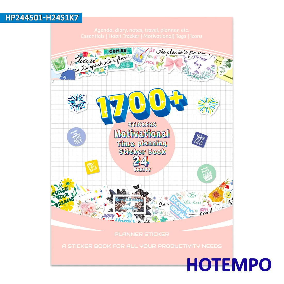 Epic 1,700 Pieces Of Motivational Time Planning Stickers