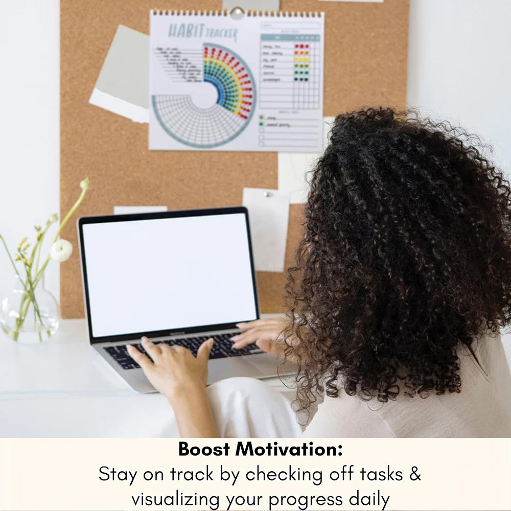 Habit Tracker Calendar For Goals And Motivation Undated