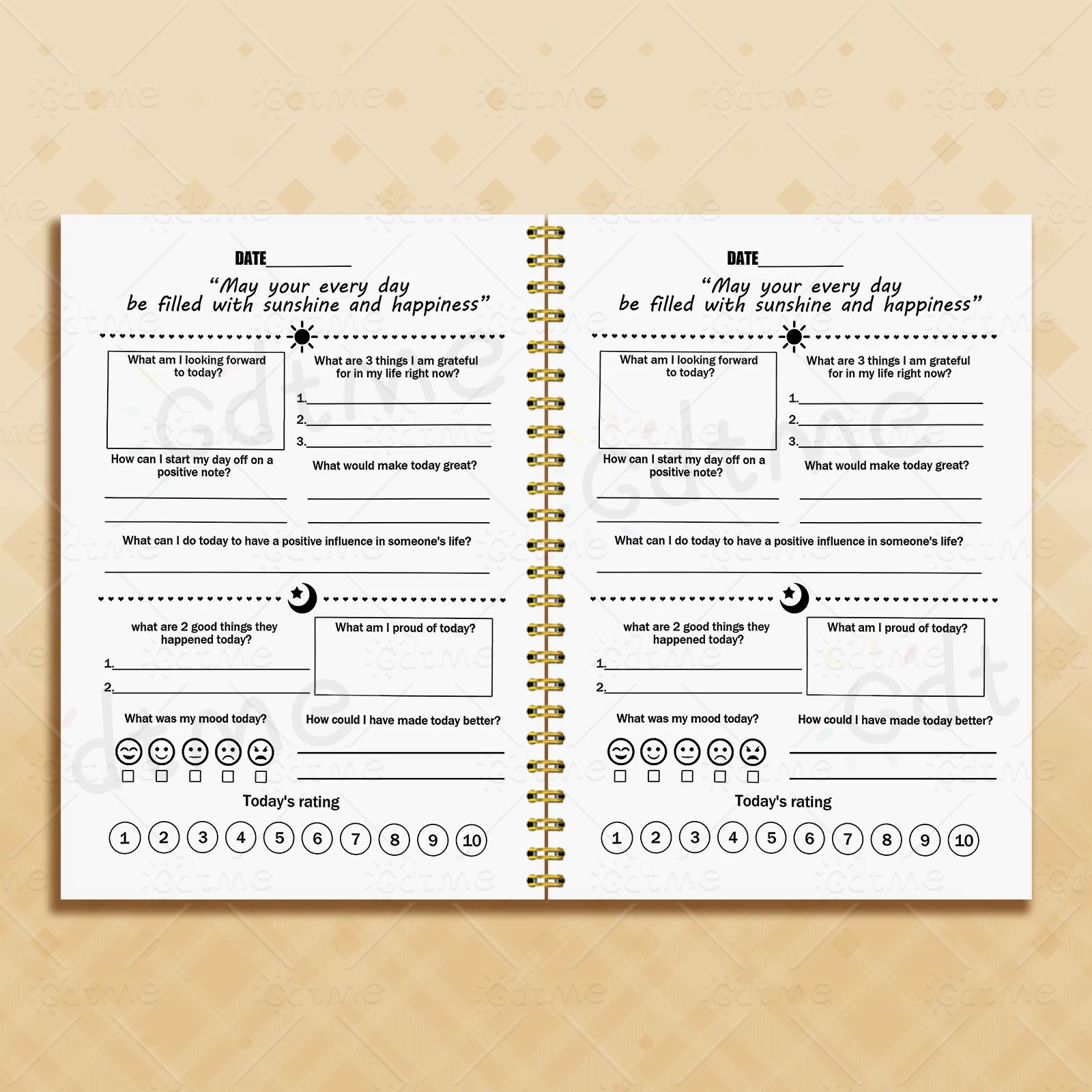 Emotions Journal - Mental Health Planner,Wellness Workbook,Therapy Worksheet,Anxiety Management,Self Care Tracker