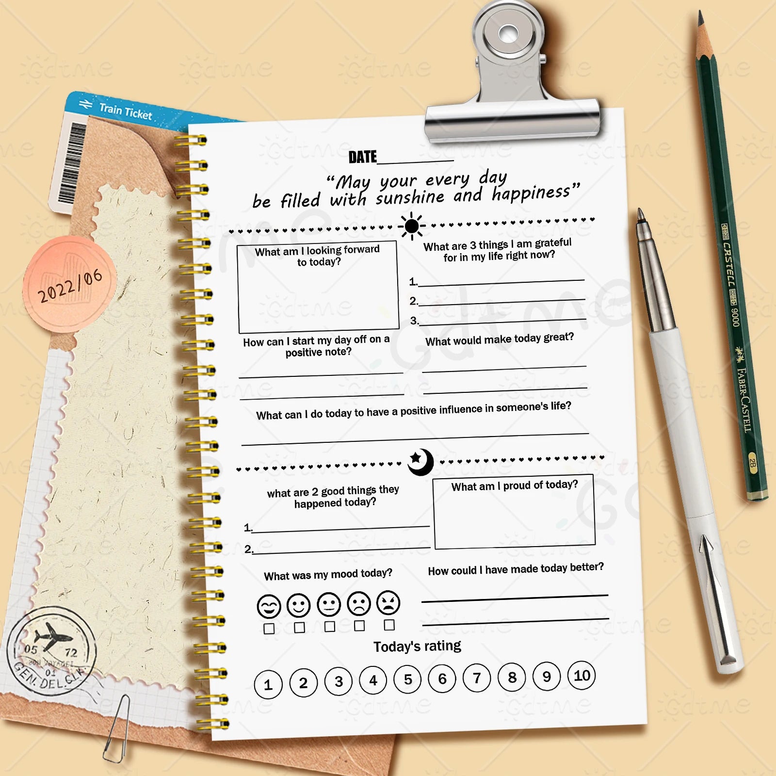 Emotions Journal - Mental Health Planner,Wellness Workbook,Therapy Worksheet,Anxiety Management,Self Care Tracker