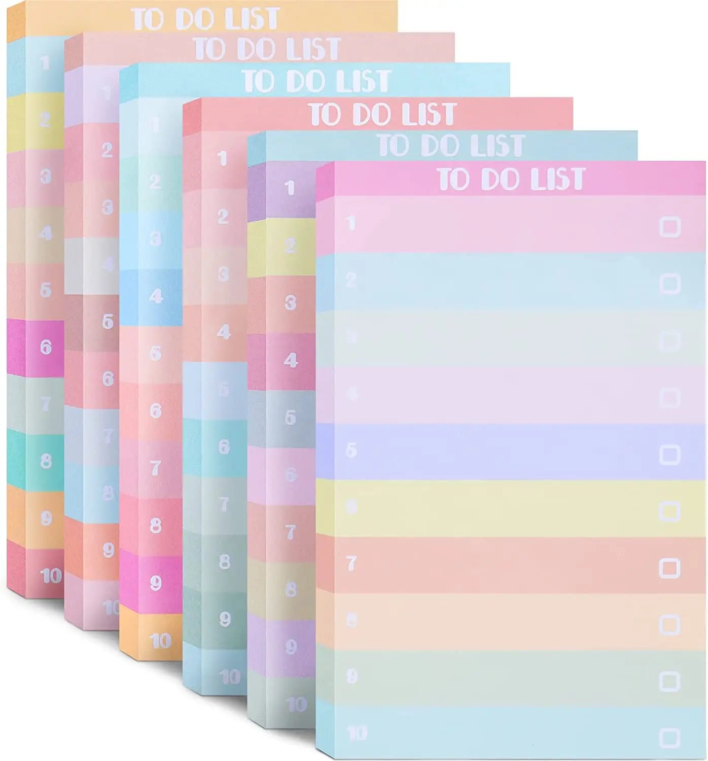 50 Sheets To Do List Sticky Notes Multicolours Lined Sticky Notes