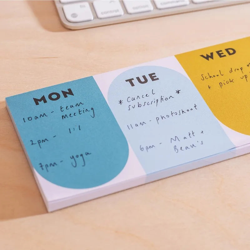 50 Sheet Tear-Off Planner, Rainbow-Colored To Do List, Goal Setting & Task Management for Desk,Home Office & School Supplies,1pc
