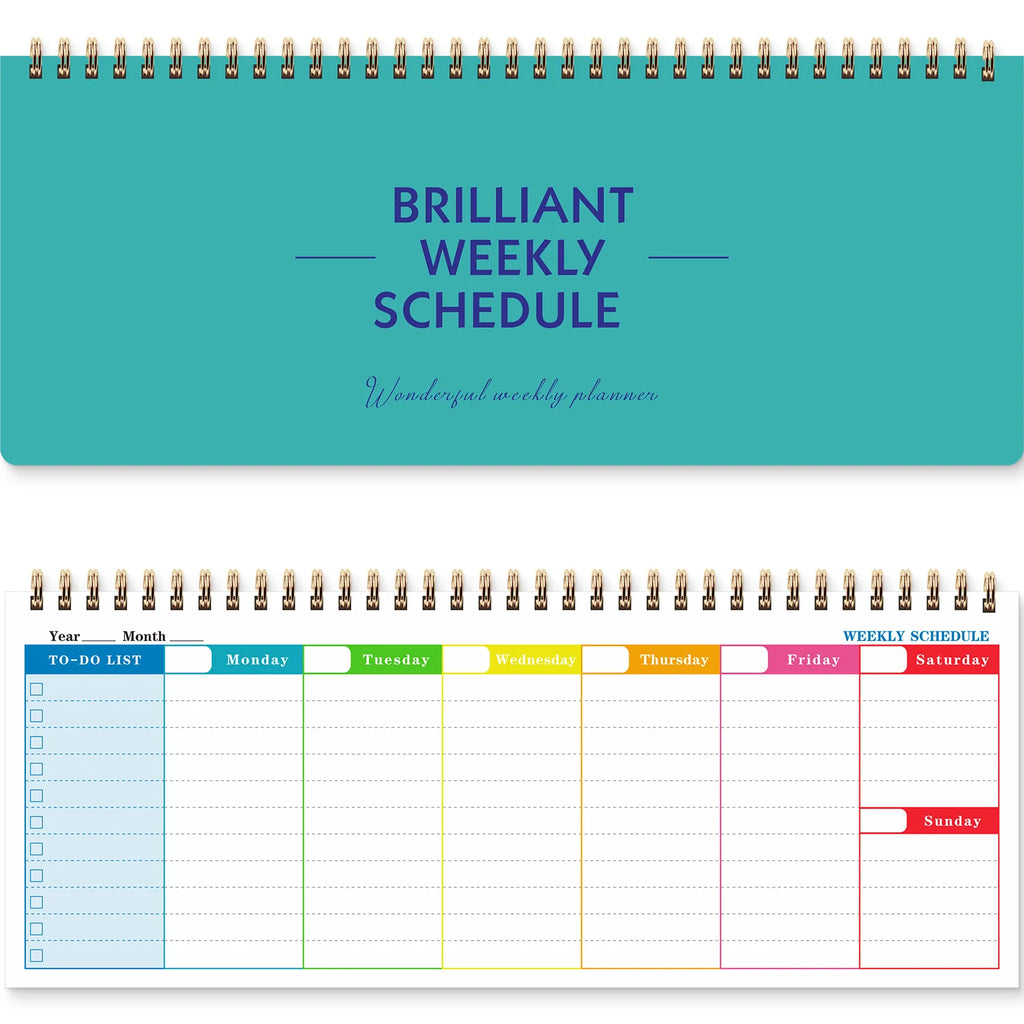 Spiral Bound Weekly Planner, A5 Daily Weekly Monthly Agenda