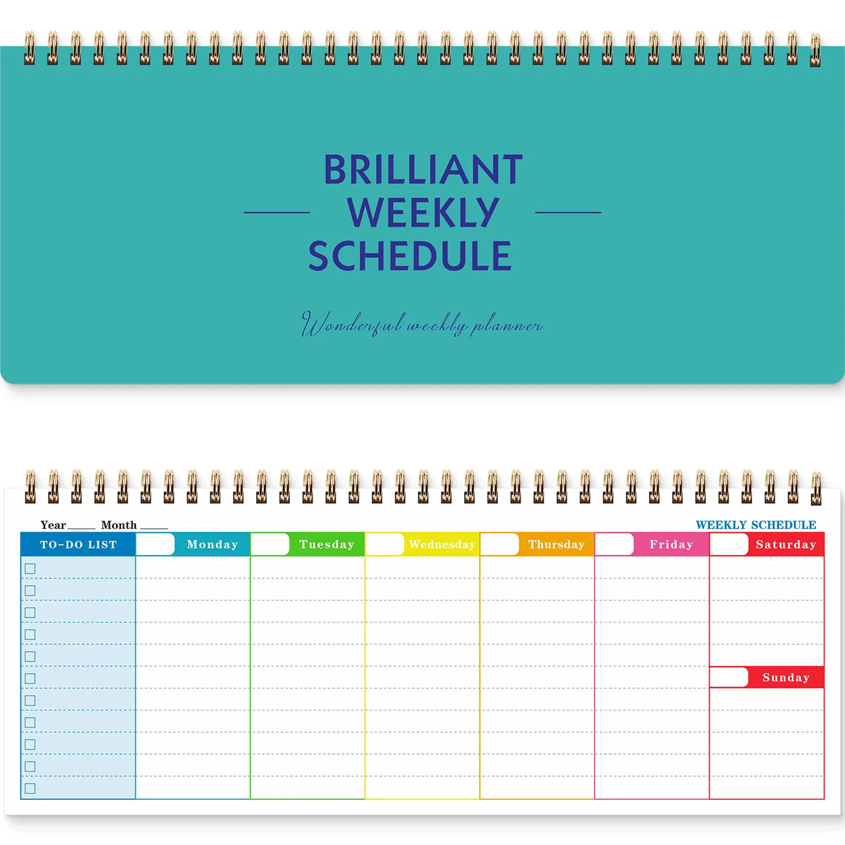 Spiral Bound Weekly Planner, A5 Daily Weekly Monthly Agenda