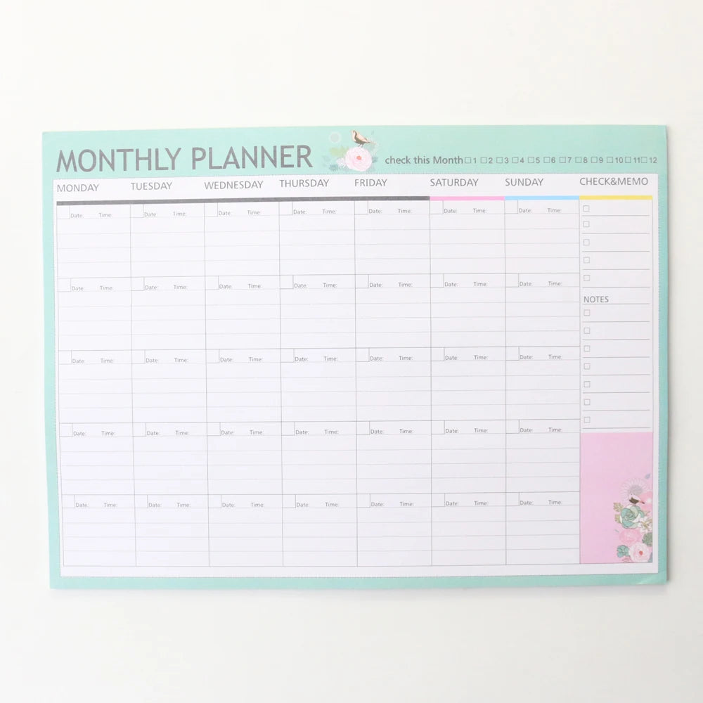 Cute organiser notepad stationery