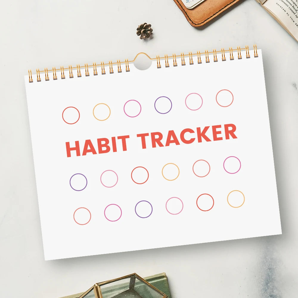 Habit Tracker Notebook With Checklists & Notes Pages