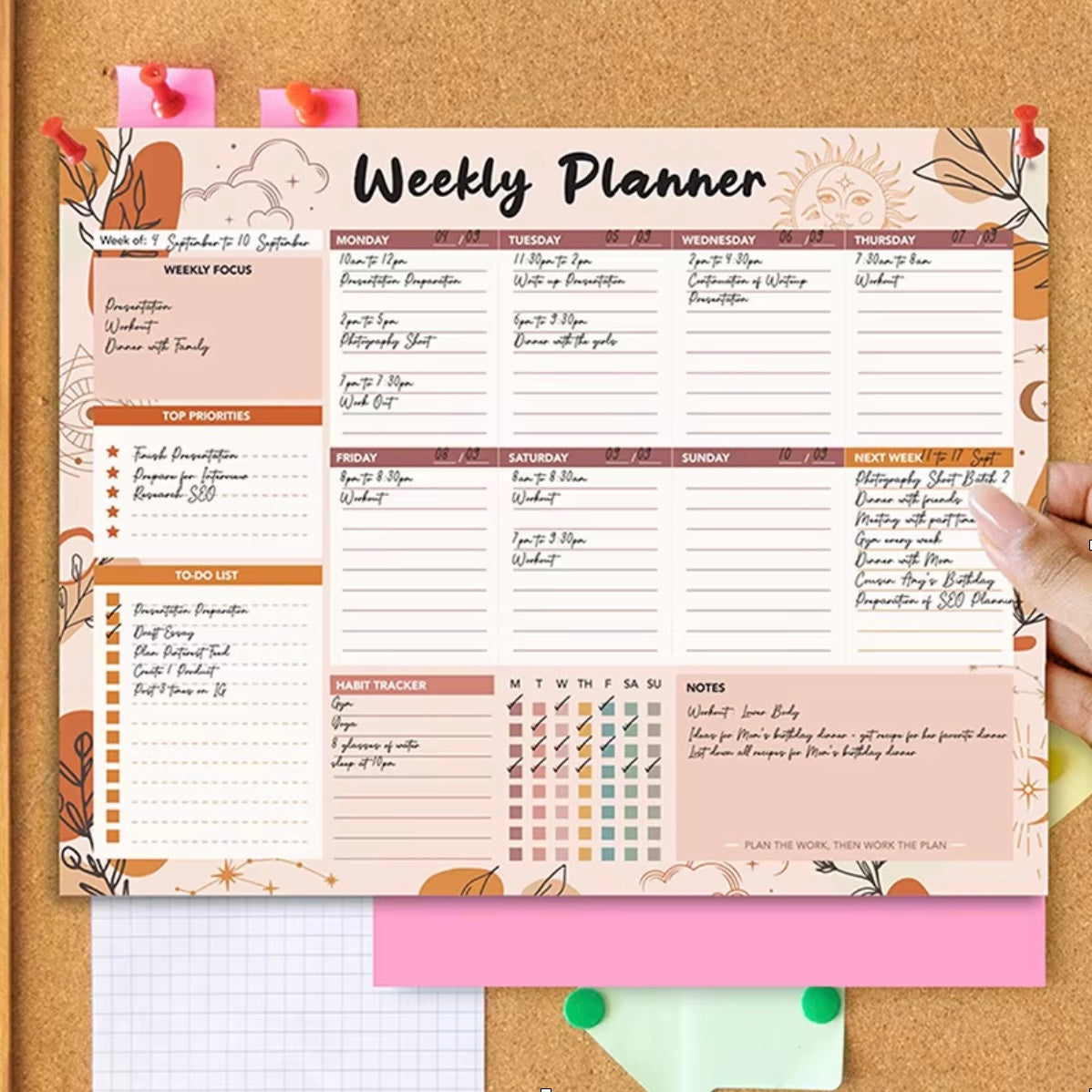Weekly Planner To Do List With 104 Pages