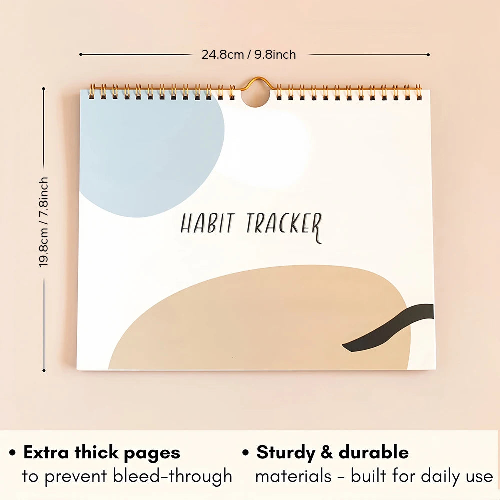 Habit Tracker Calendar For Goals And Motivation Undated