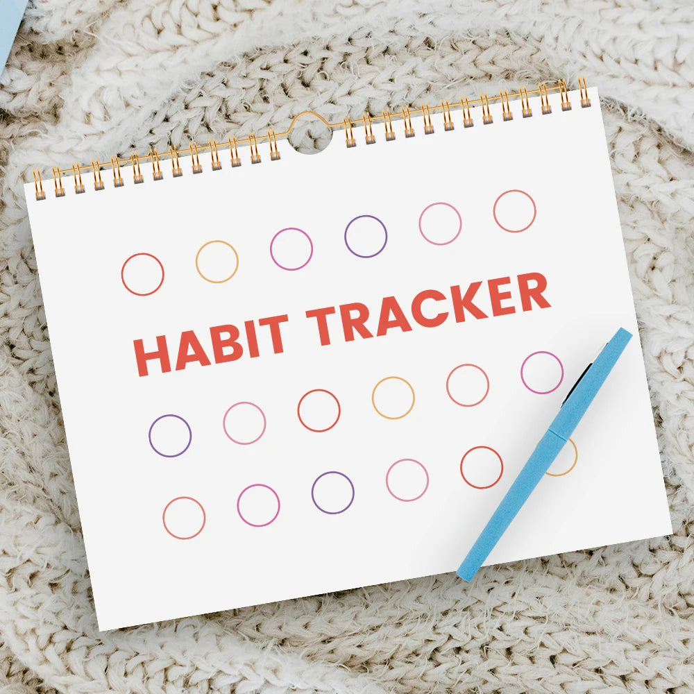 Habit Tracker Notebook With Checklists & Notes Pages