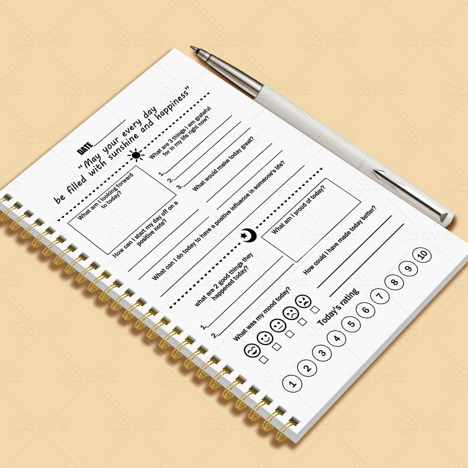 Emotions Journal - Mental Health Planner,Wellness Workbook,Therapy Worksheet,Anxiety Management,Self Care Tracker