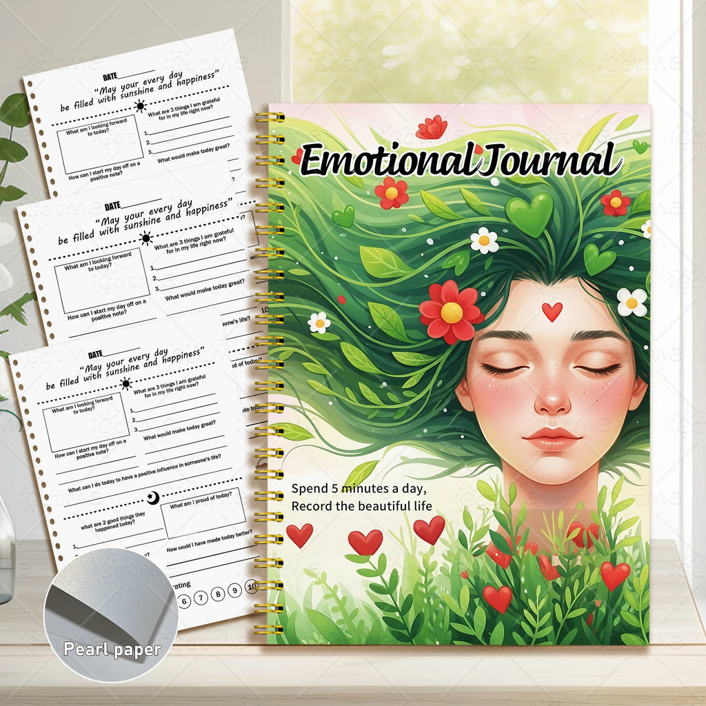 Emotions Journal - Mental Health Planner,Wellness Workbook,Therapy Worksheet,Anxiety Management,Self Care Tracker