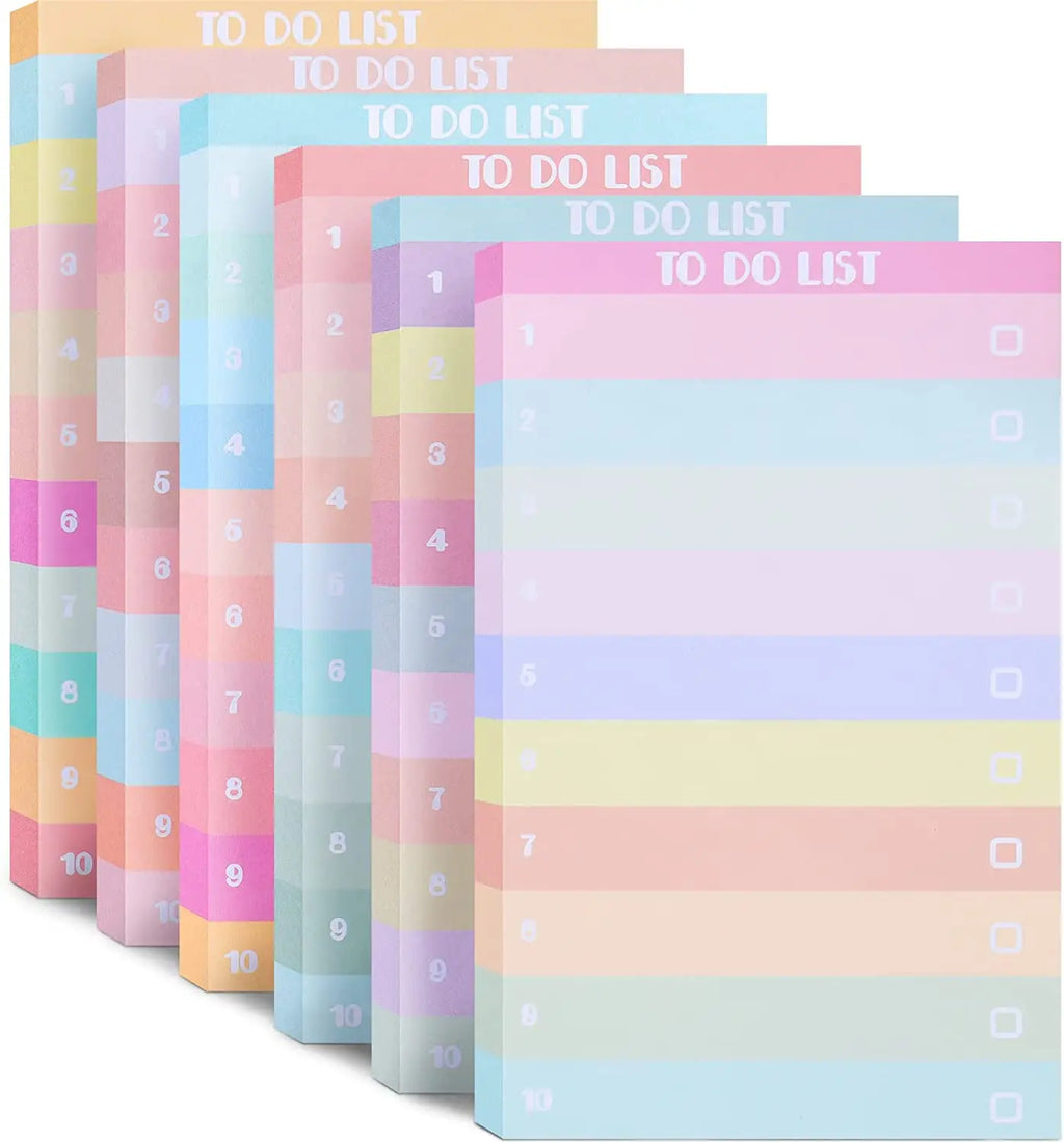 50 Sheets To Do List Sticky Notes Multicolours Lined Sticky Notes