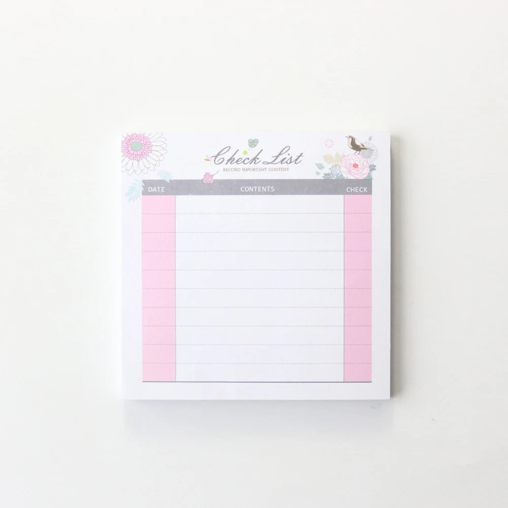 Cute organiser notepad stationery