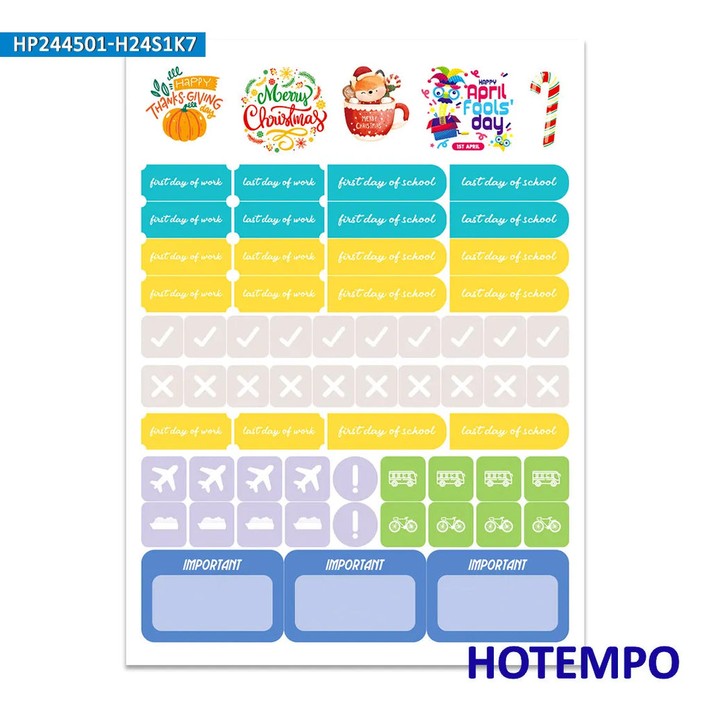 Epic 1,700 Pieces Of Motivational Time Planning Stickers