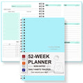 52 Week Weekly Planner Non Dated A5 Spiral Notebook