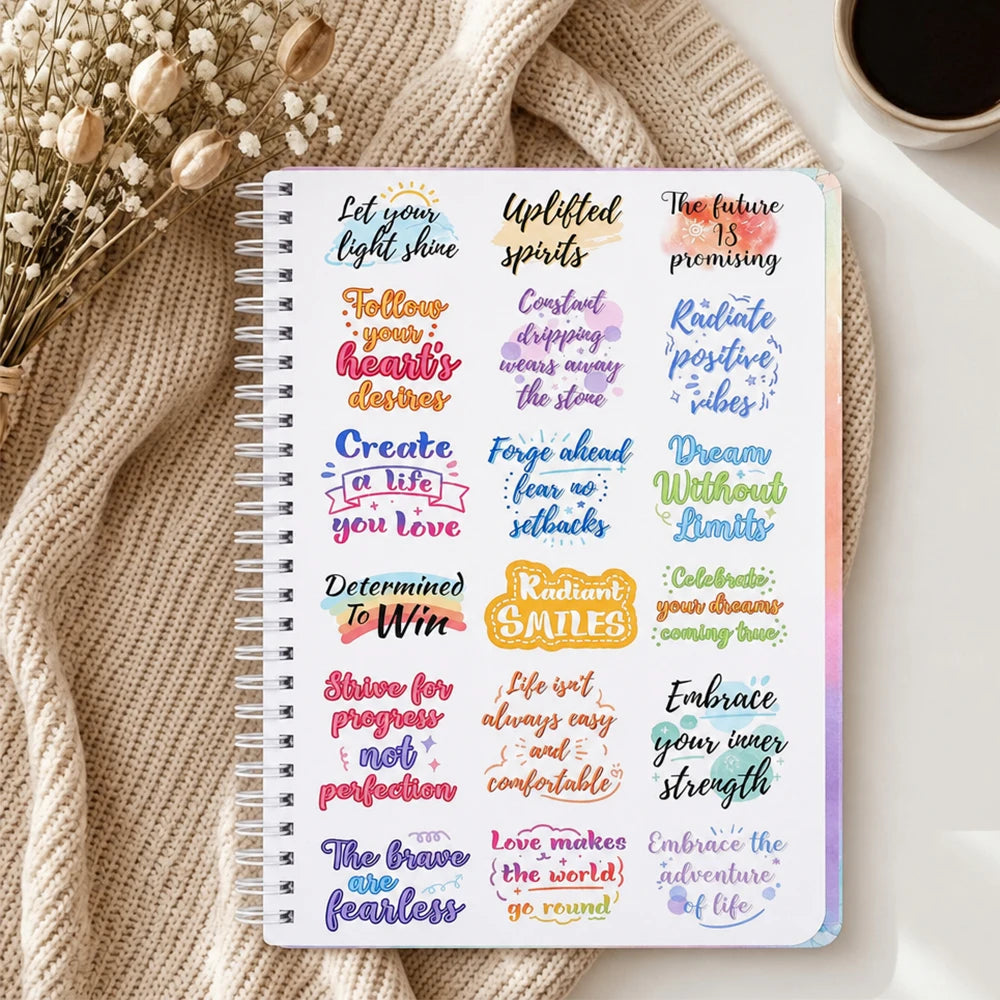 64 Page ADHD Daily Focus Planner A5 Notebook with Stickers Multi-Color Pages for Neurodivergent Adults Students